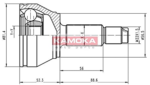 Kamoka 6708 KAMOKA Gelenksatz, Antriebswelle von Kamoka