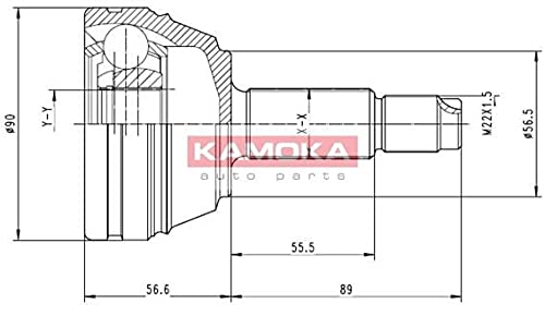 Kamoka 6710 KAMOKA Gelenksatz, Antriebswelle von Kamoka