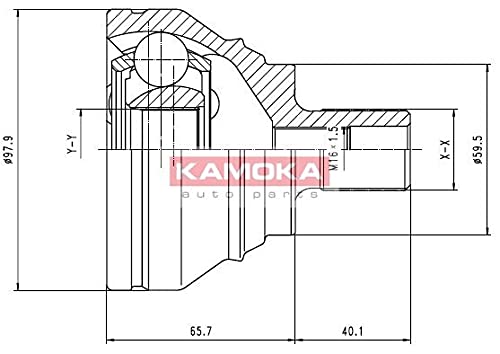 Kamoka 7274 KAMOKA Gelenksatz, Antriebswelle von Kamoka