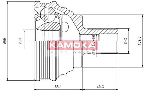 Kamoka 7338 KAMOKA Gelenksatz, Antriebswelle von Kamoka