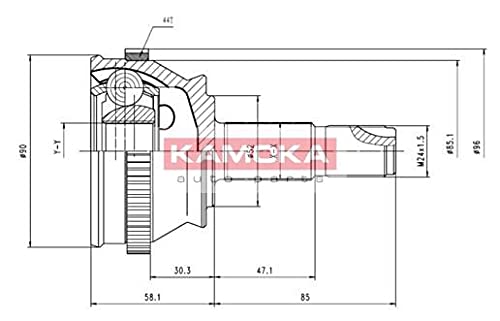 Kamoka 7346 KAMOKA Gelenksatz, Antriebswelle von Kamoka
