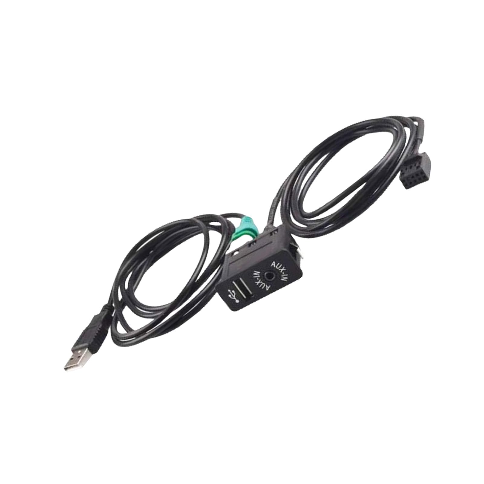 Kaohxzklcn In USB-Schalter-Anschluss mit USB-Kabel und 10-poligem Kabel für E46 1999-2006 320ci 320cic 323cic Adapter von Kaohxzklcn