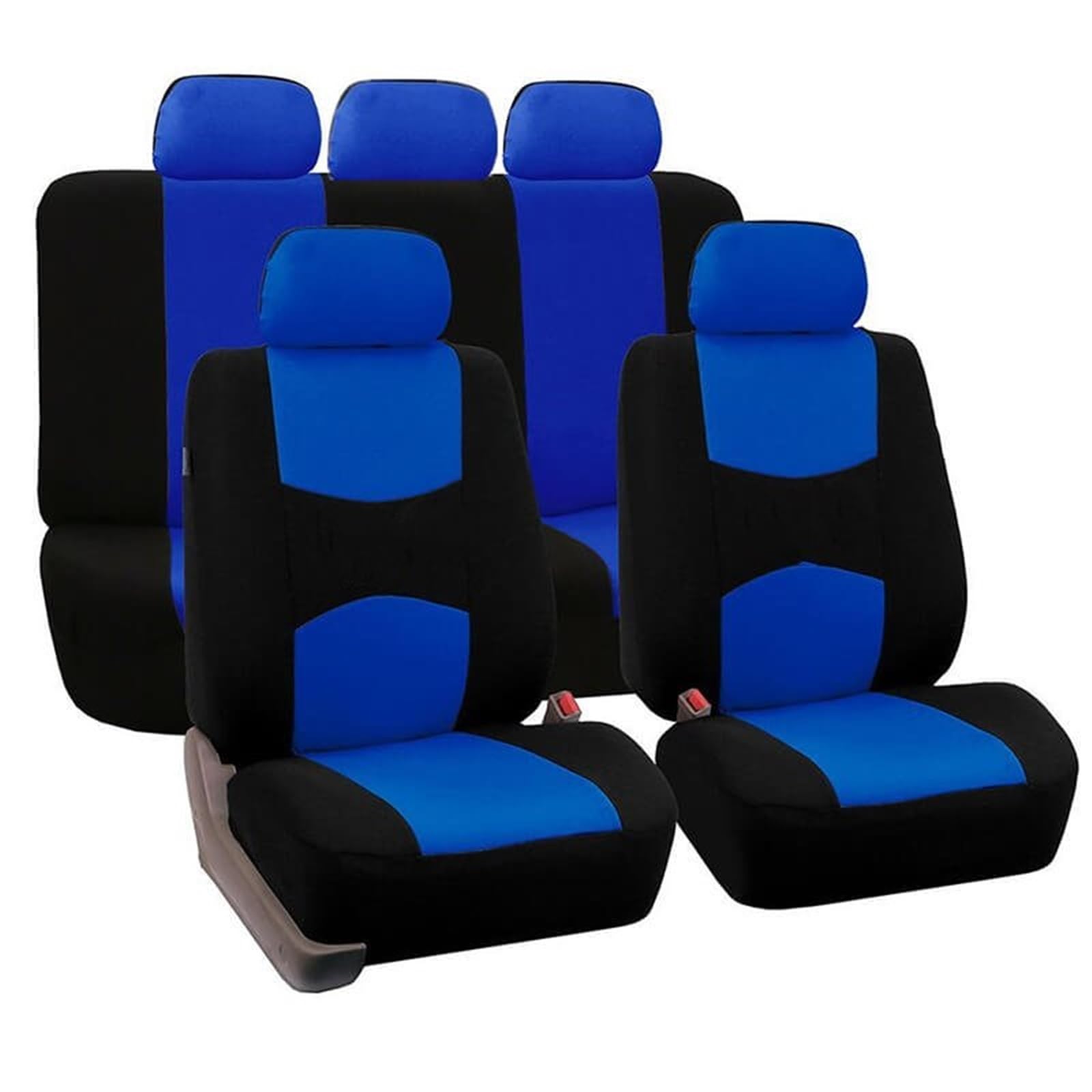 Sitzbezug Autositzbezüge Universal Autositzbezug Autositzschutzbezüge Damen Autoinnenausstattung (9 Farben) Sitzbezüge (Farbe : Blue (5 seat)) von KarDoL