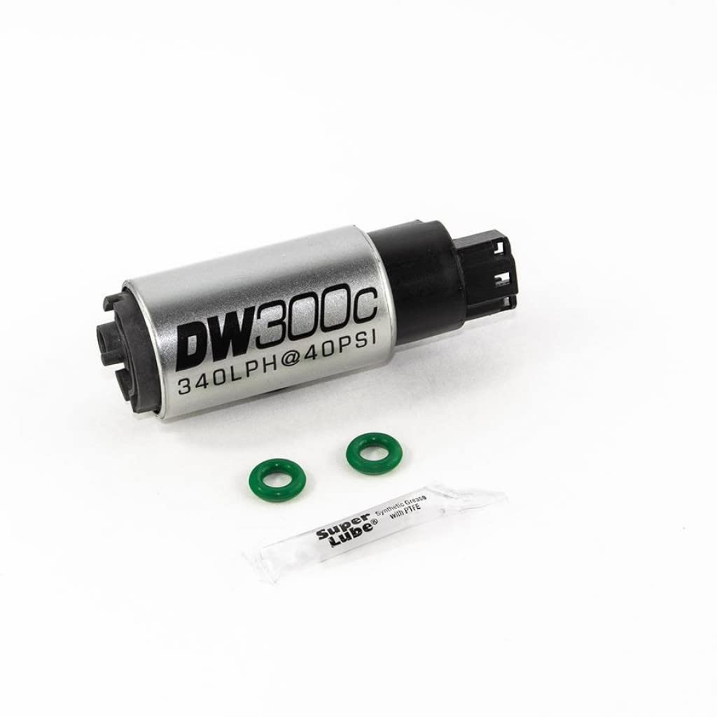 DeatschWerks 9-307-1009 Kompakte Kraftstoffpumpe (340 l/h mit 1009 Installations-Kit), 1 Stück von KarParts360