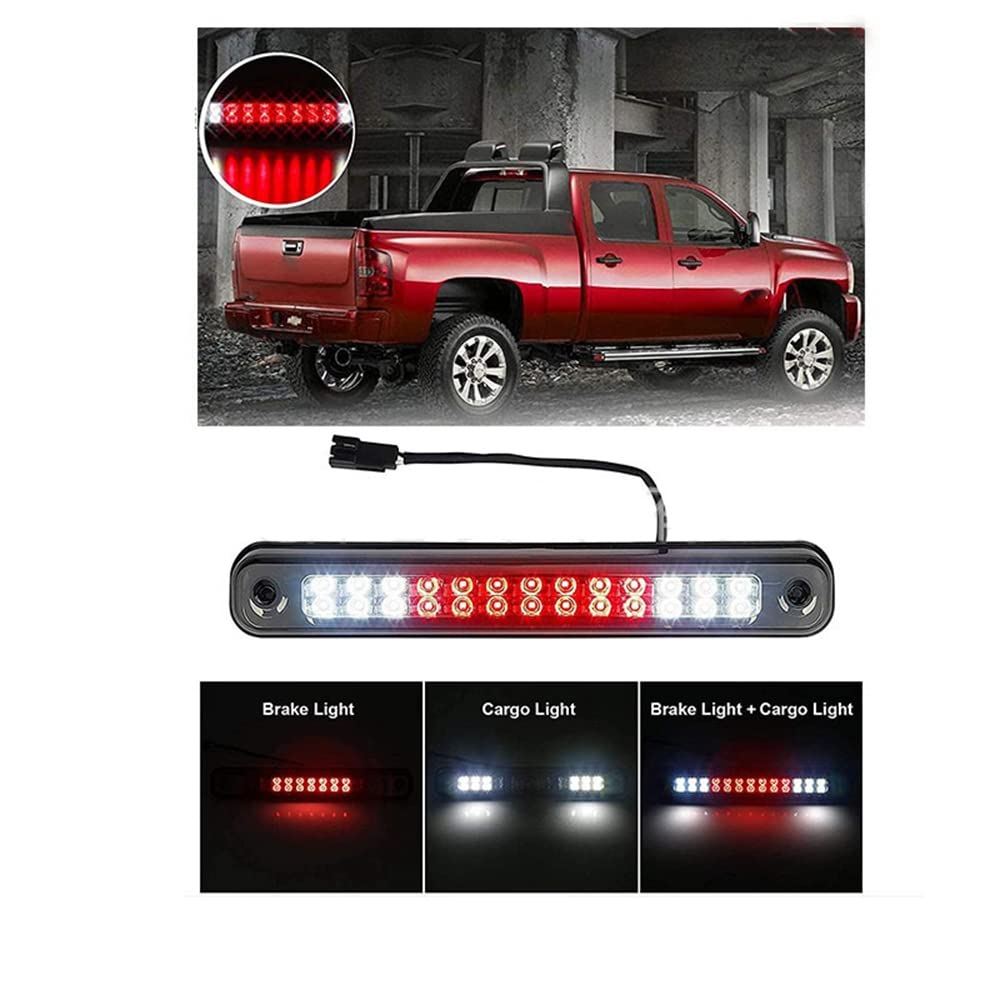 Karriter High Level Mount Rear Brake Light Additional Brake Assembly Tail Brake Light for Chevy Silverado 88-98 C1500 von Karriter