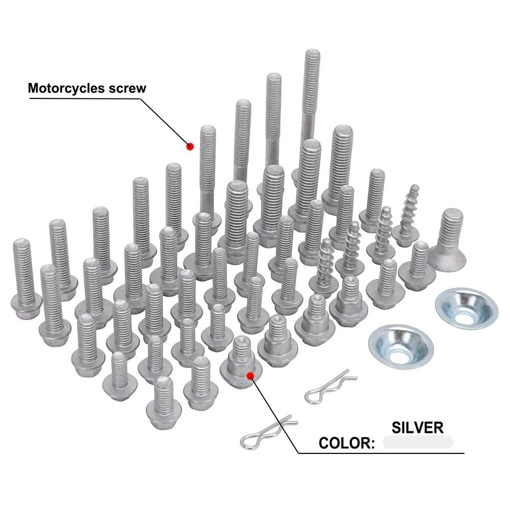 Karriter Motorrad-Verkleidungsschrauben-Set, Schraubenmutter-Set für -F EXC EXC-F XC XC-W 125 150 200 450 525 530 03-21 von Karriter