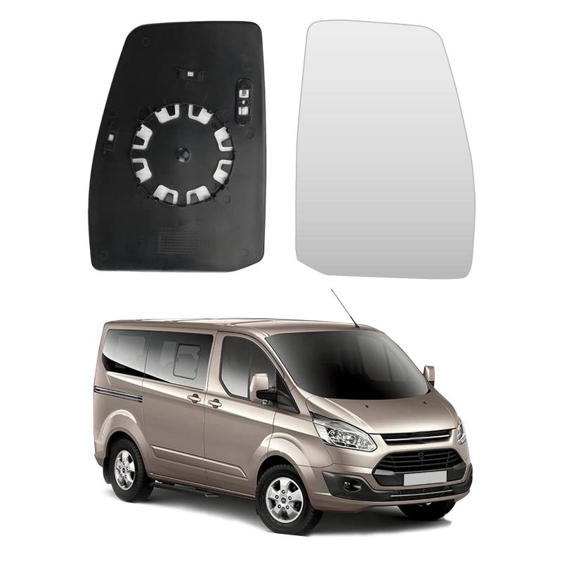 Beheizt Spiegelglas Ersatz für Ford Transit Custom 2013–2019, Außenspiegel Glas Asphärisch, Außenspiegel Verstellbar Geeignet, Umkehrlinse Rückfahrglas Spiegel (Rechts) von Katsiro