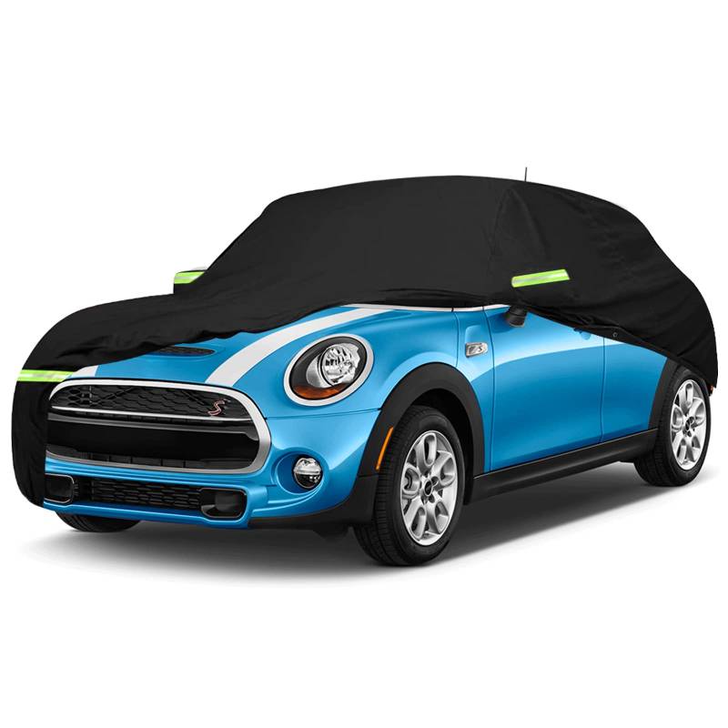 Vollgarage Autoabdeckung Ersatz für Mini Cooper 3-türig 2000-2022, Outdoor Auto Abdeckplane Wetterfeste Wasserdicht UV-beständige Atmungsaktiv Staubdicht (3-Door) von Katsiro