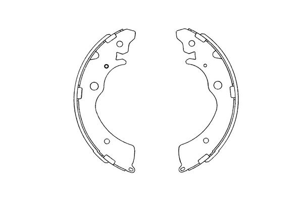 Bremsbackensatz Hinterachse Kavo Parts KBS-2901 von Kavo Parts