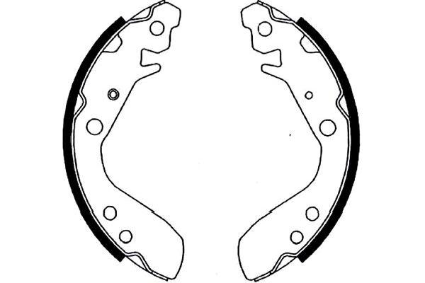 Bremsbackensatz Hinterachse Kavo Parts KBS-2909 von Kavo Parts