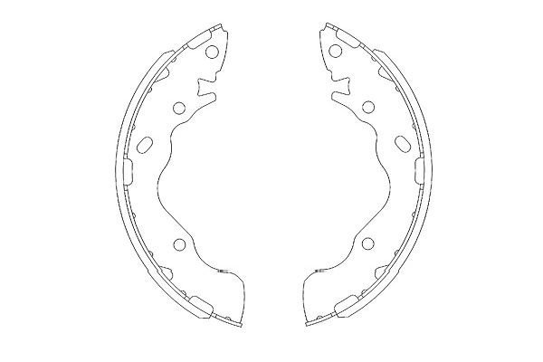 Bremsbackensatz Hinterachse Kavo Parts KBS-3402 von Kavo Parts