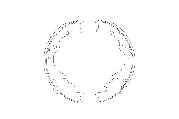 Bremsbackensatz Hinterachse Kavo Parts KBS-5401 von Kavo Parts