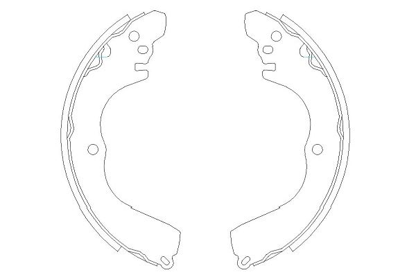 Bremsbackensatz Hinterachse Kavo Parts KBS-6412 von Kavo Parts