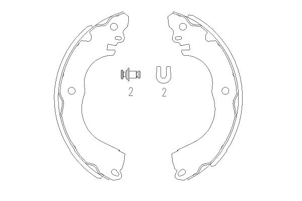 Bremsbackensatz Hinterachse Kavo Parts KBS-7416 von Kavo Parts