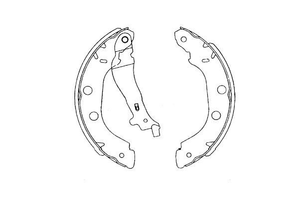 Bremsbackensatz Hinterachse Kavo Parts KBS-7419 von Kavo Parts