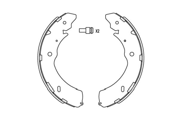 Bremsbackensatz Kavo Parts KBS-6407 von Kavo Parts