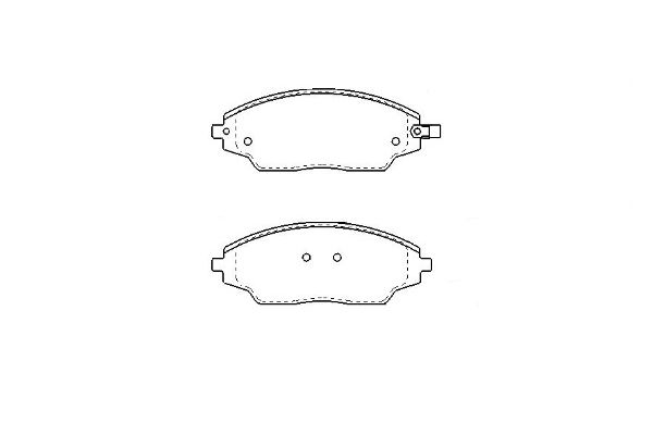 Bremsbelagsatz, Scheibenbremse Vorderachse Kavo Parts KBP-1021 von Kavo Parts