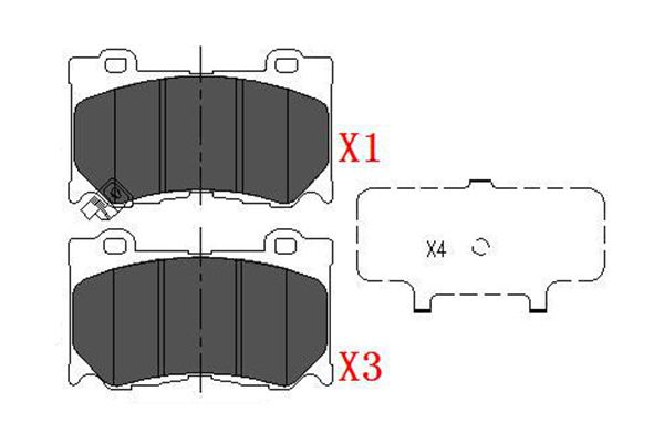 Bremsbelagsatz, Scheibenbremse Vorderachse Kavo Parts KBP-6581 von Kavo Parts