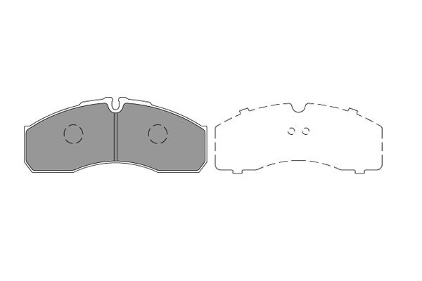 Bremsbelagsatz, Scheibenbremse Vorderachse Kavo Parts KBP-6598 von Kavo Parts