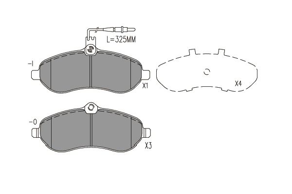 Bremsbelagsatz, Scheibenbremse Vorderachse Kavo Parts KBP-9148 von Kavo Parts