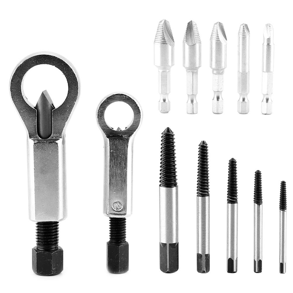 12-pcs-Nuss-Splitter-Set Verrostete Beschädigte Bolzen, Schraubenextraktionsentfernerwerkzeug mit Tragbarer Kiste für Einfache Trage, Chrom-Vanadium-Stahl für Lange Lebensdauer 12-pcs-Nuss-Splitter-Set Verrostete Beschädigte Bolzen, Schraubenextraktionsentfernerwerkzeug mit Tragbarer Kiste für Einfache Trage, Chrom-Vanadium-Stahl für Lange Lebensdauer von Kavolet