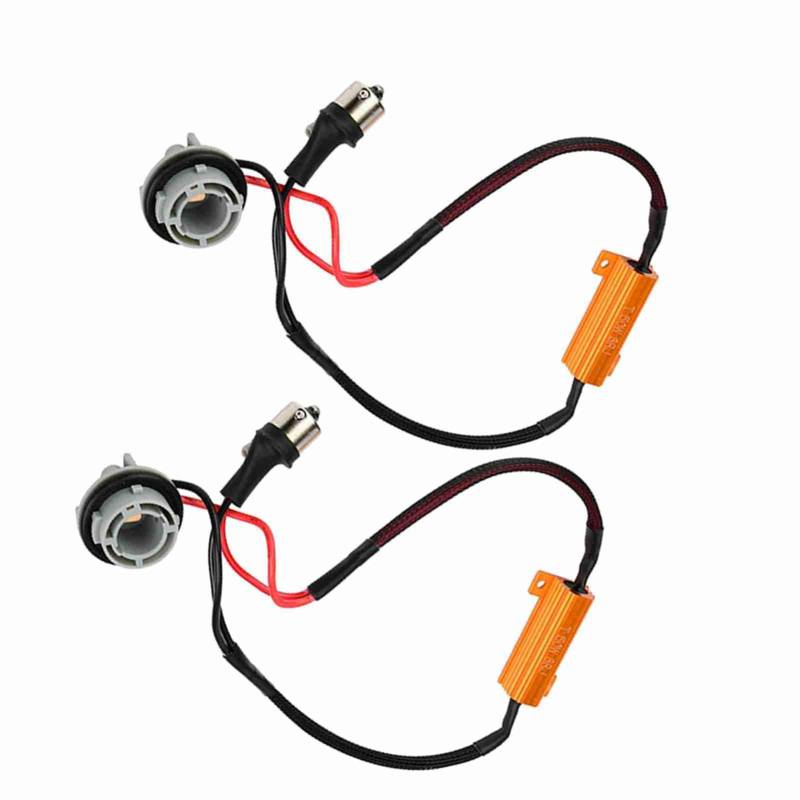 2 Teile/satz Last Widerstand Stecker Draht Kabelbaum LED Blinker Licht 1156 für Auto von Kavolet