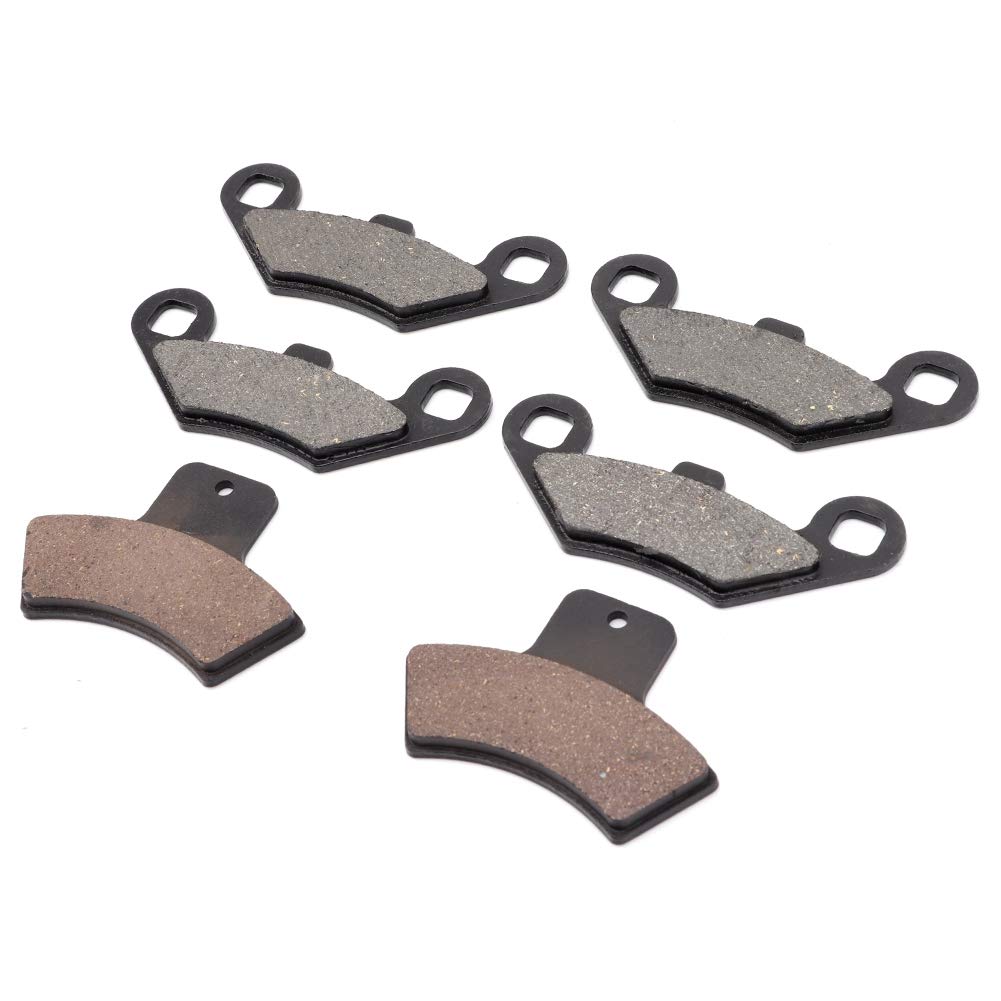 6pcs Vordere Hintere Bremsbeläge Eisen Hochwertiger Ersatz für eine Stabile Leistung für Sportsman 500 4x4 1998-2002 von Kavolet