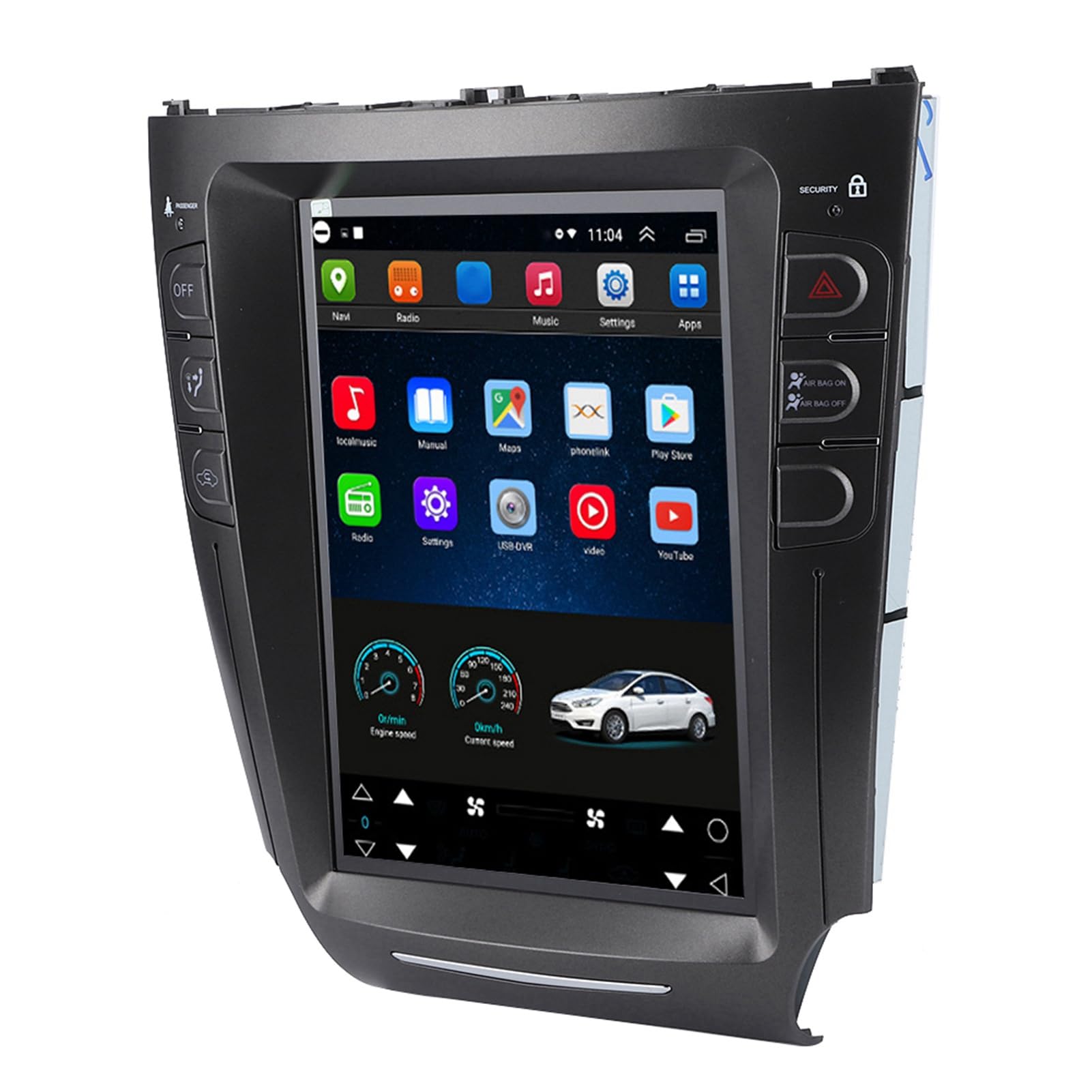 Car Radio Stereo GPS-Navigationssystem Porträt für IS200 IS250 IS300 IS350 2005–2012 Touchscreen 10.4in HD-Bildschirm Unterstützung GPS Freisprechfunktion von Kavolet