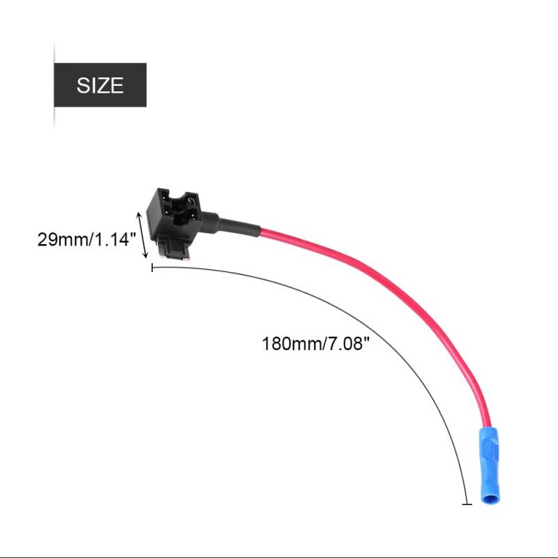 Circucucucuse -Sicherungshahn -Adapter -Klingenblatt Sicherungen Halter Safer Gebrauch Bietet Schutz für Einen Einfachen Stromverbindungssatz von 5 Mini Micro Geeignet (Typ 2) von Kavolet