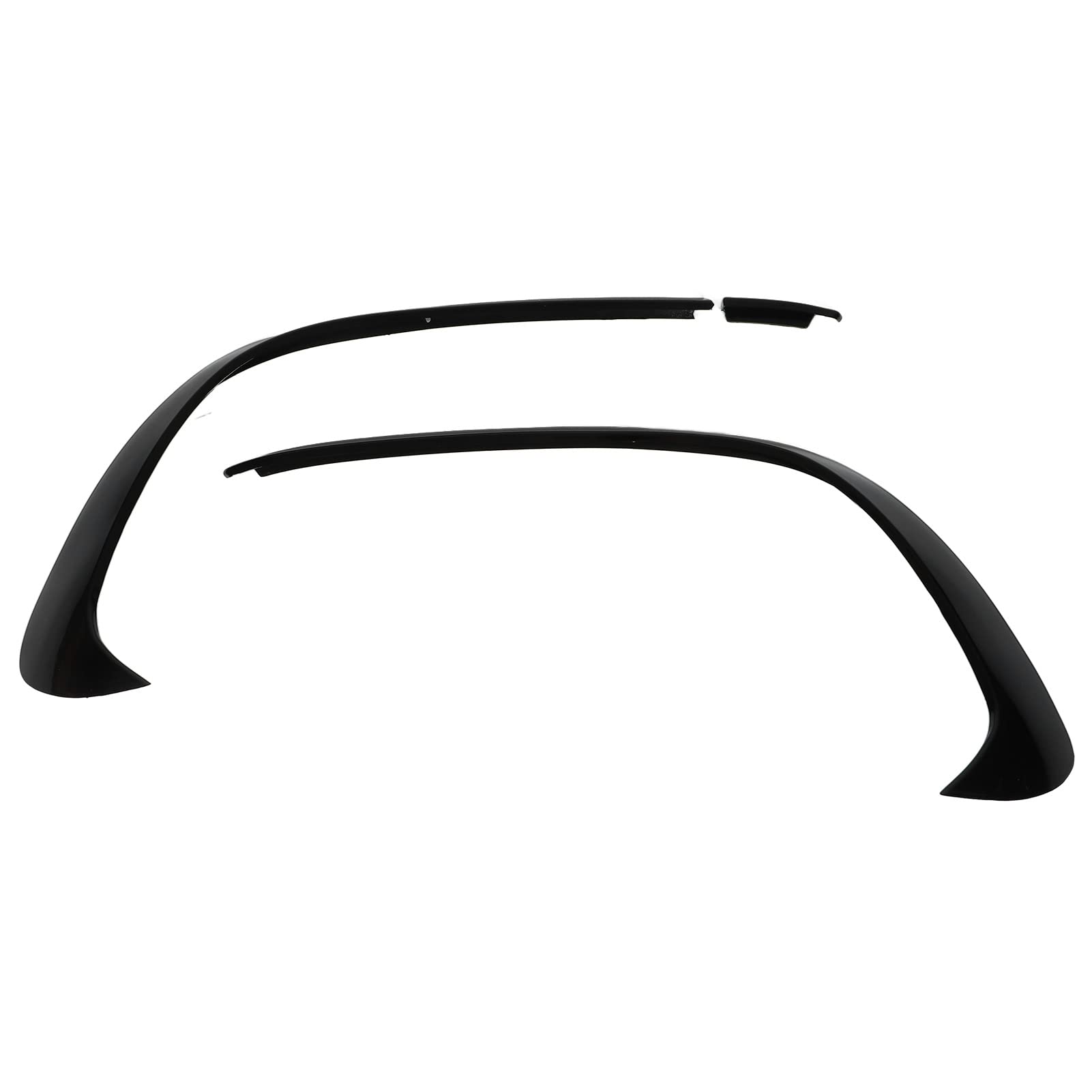 Hochglänzende Schwarze Spoiler-Splitter-Trim für - A Class W176 AMG-Line A45 2015-2018 von Kavolet