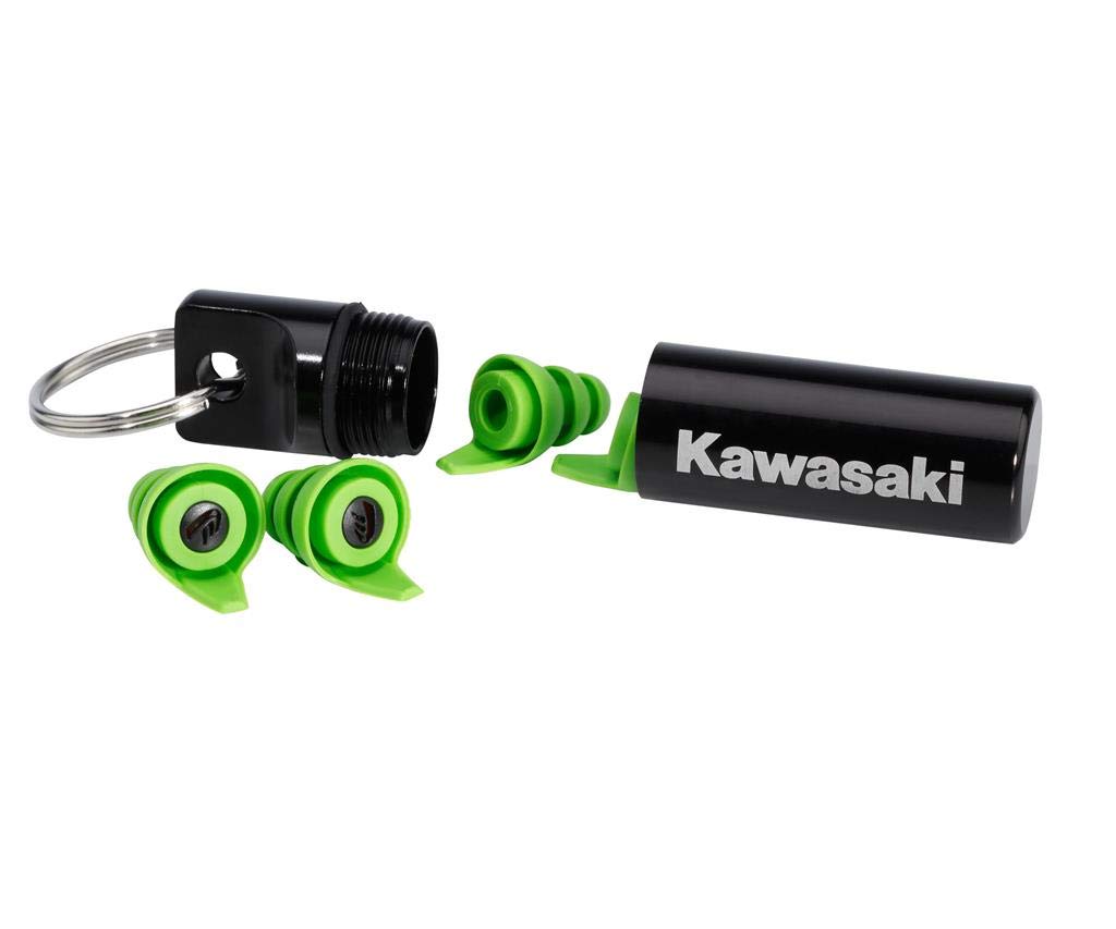 Kawasaki Re-usable EarPlugs 24dB Protection Ohrstöpsel 2 Größen im Set (-0017) von Kawasaki