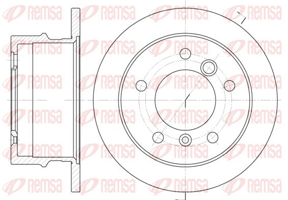 Bremsscheibe Hinterachse Kawe 6565 00 von Kawe