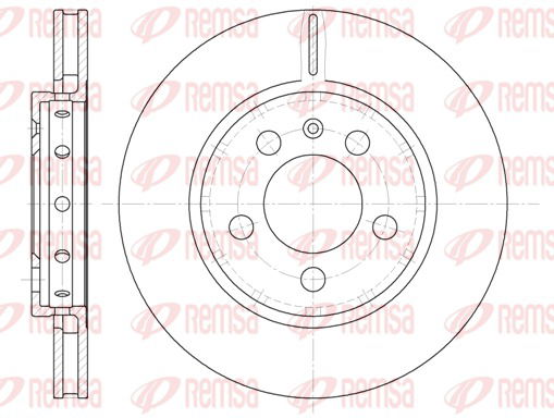 Bremsscheibe Hinterachse Kawe 6646 10 von Kawe