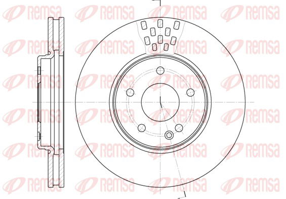 Bremsscheibe Vorderachse Kawe 6556 10 von Kawe