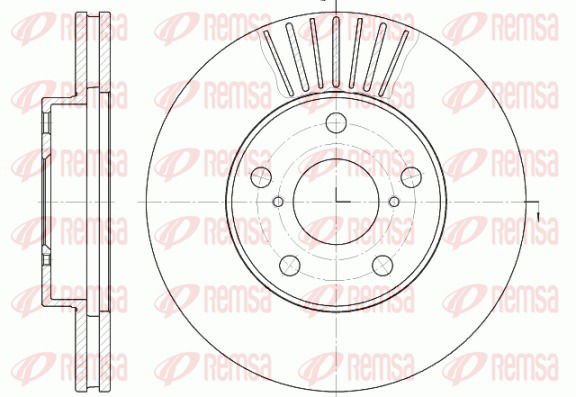 Bremsscheibe Vorderachse Kawe 6640 10 von Kawe