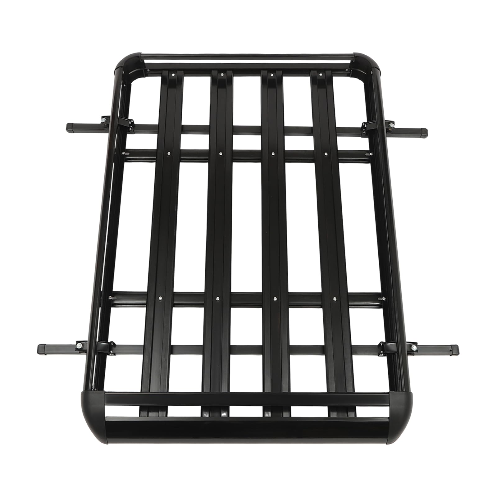 Dachträger Gepäckträger Dach Aluminium Dachgepäckträger Fracht Relingträger Schwarz Roof Luggage Rack 140x100cm Universal für SUV Auto, Schwarz Auto Dachträger 150KG Belastung für Camping, Reisen von Kazafa