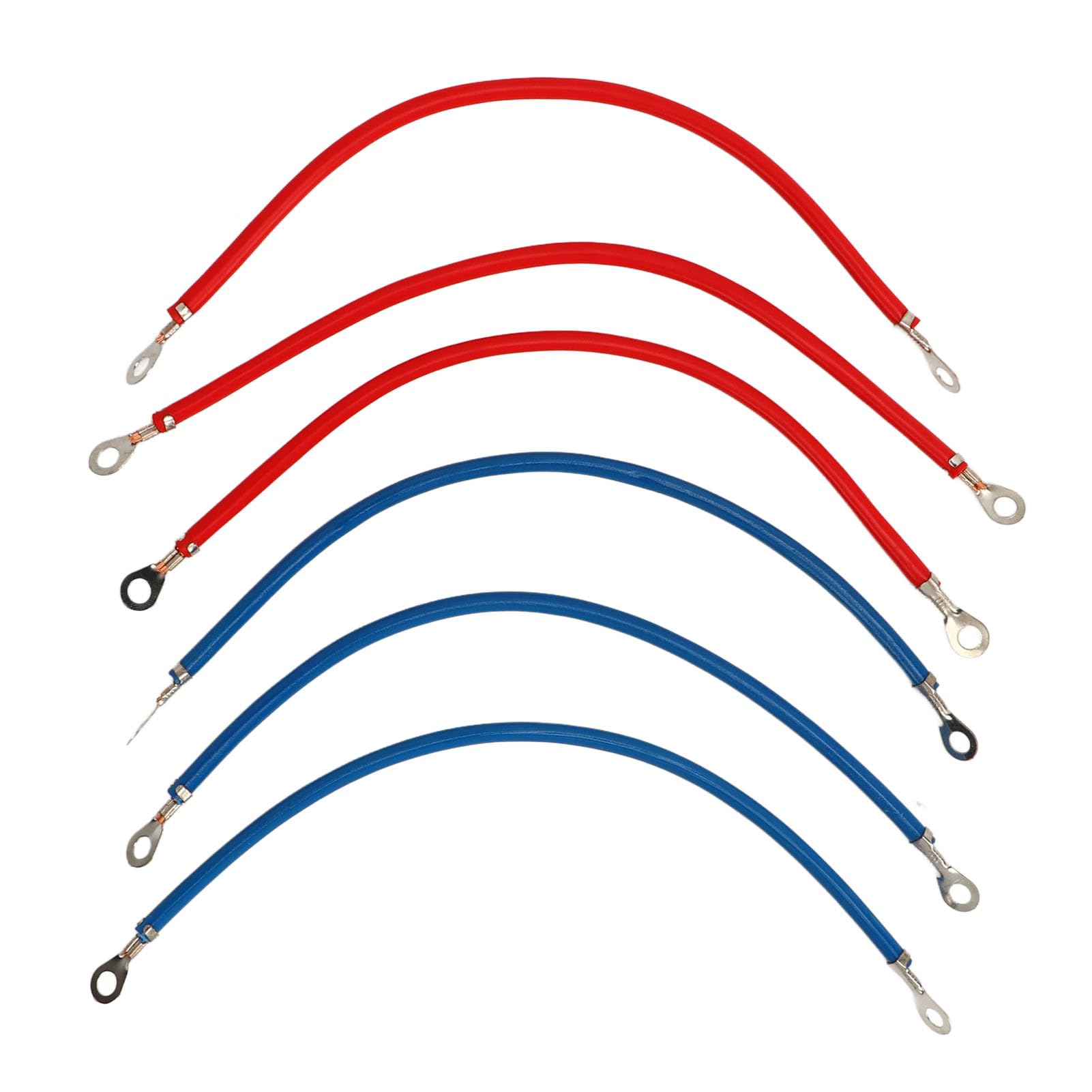 Batterie-Wechselrichter-Kabel aus reinem Kupfer, 6 Stück, 25 cm, Wechselrichter-Kabel, Elektrofahrrad von Kcabrtet