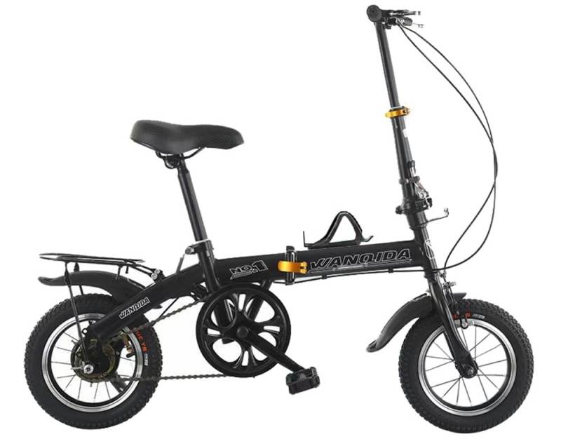 Kcolic 12/14 Zoll Leichtmetall Klapprad, Single Speed Scheibenbremse Schnellklappsystem, Für Sportliches Pendeln Im Freien, 200 Kg Gewichtskapazität B,14in von Kcolic