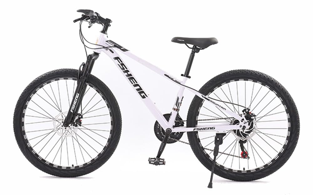 Kcolic 24/26 Zoll Mountainbike, Scheibenbremsenfahrrad, 3 Gang Schaltung, Sportliches Aussehen, Vollfederung, Fully MTB C,24in von Kcolic