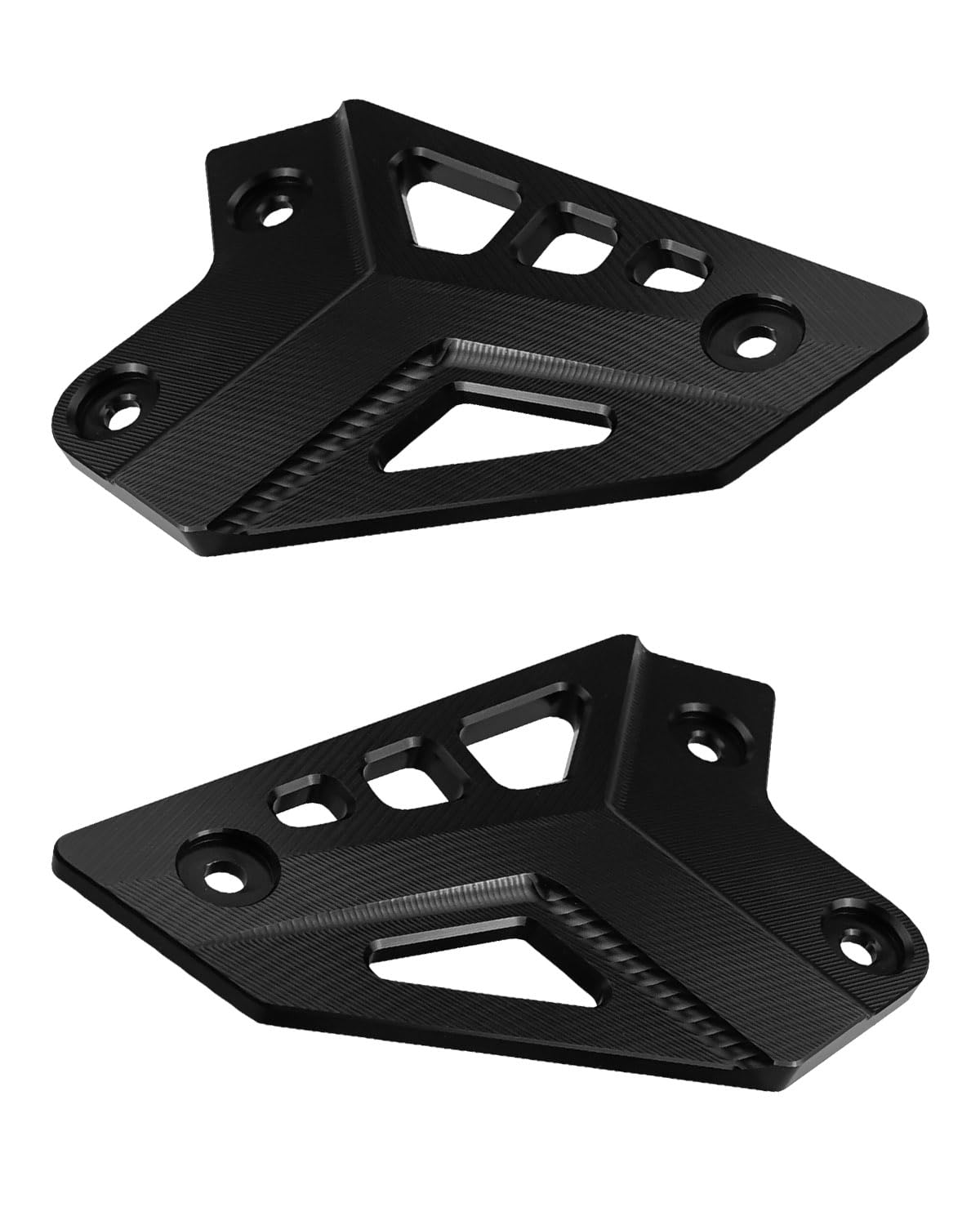 Motorrad-Pedal-Fersenschutz, Aluminium-Hinterradpedal-Dekorationsset, kompatibel mit Kawasaki Z900 2018–2023, Z900se 2022–2023, Schwarz Paar von Kculapuny