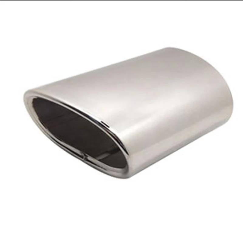 Auto Auspuffrohr 1 PCS Auto Auspuff Tip Muffler Auspuffrohr Düse Für 3 Serie 318 E90 E91 320d 318d 318i E92 E93 Für X3 F25 20i 28i E83 2,0 I Schalldämpfer Endrohr(Silber) von Kdbcet