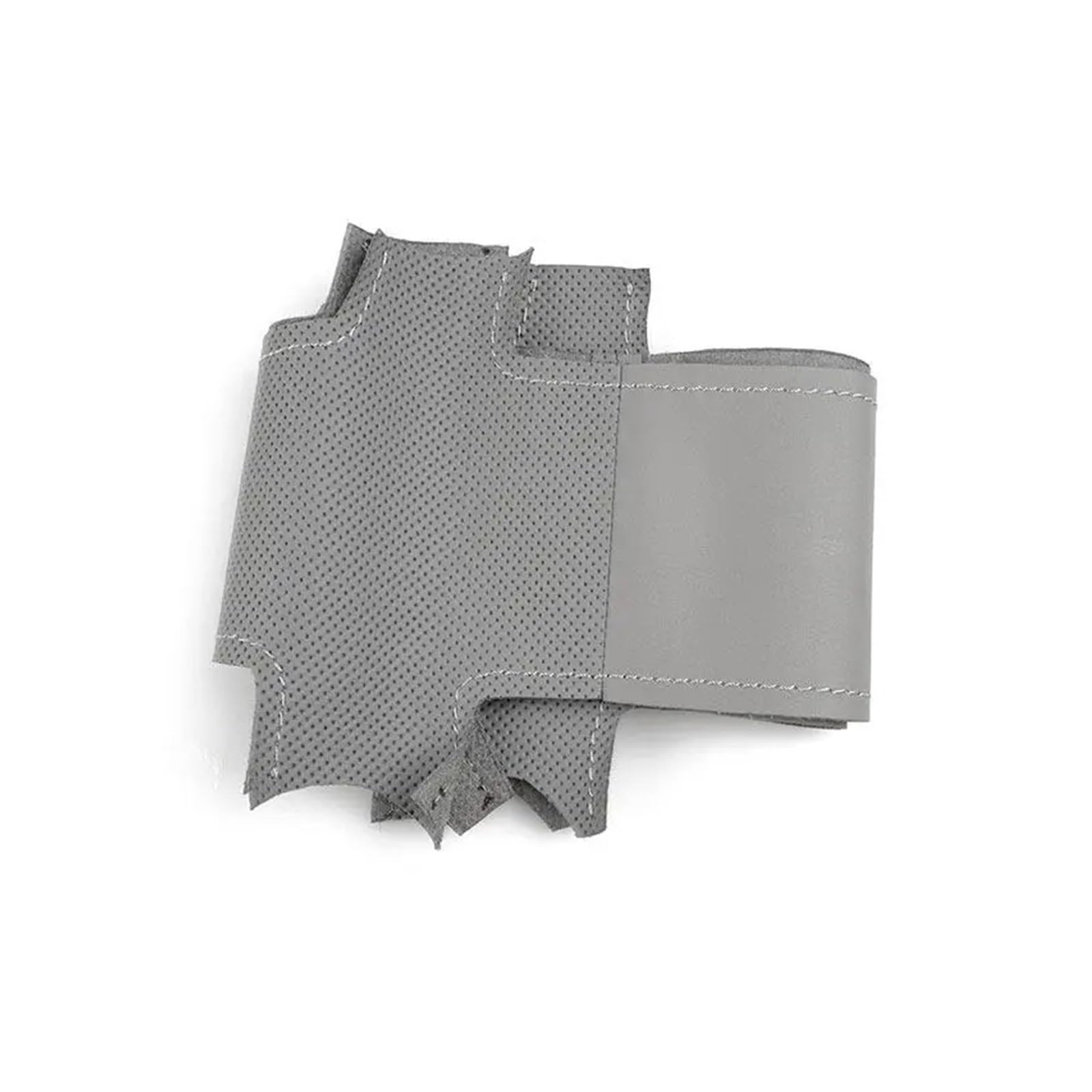 Auto Lenkradabdeckung Für Land Für Rover Für Discovery 3 2004-2009 Alt Für Range Für Rover Sport 2005-2008 Perforierte Leder Auto Innen Lenkrad Abdeckung Trim Abdeckung Lenkradschoner(Grey) von Kdbcet