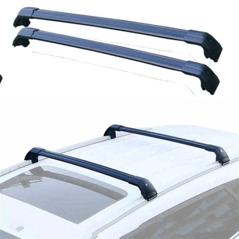 Dachgepäckträger Auto 2Pcs Dach Bars Seite Bars Kreuz Schienen Dach Rack Gepäck Für Chery Für TIGGO 8 Für TIGGO 8 Pro 2018 2018 2020 2021 2022 2023 2024 SUV 4 TÜR Dachrelings(Schwarz) von Kdbcet