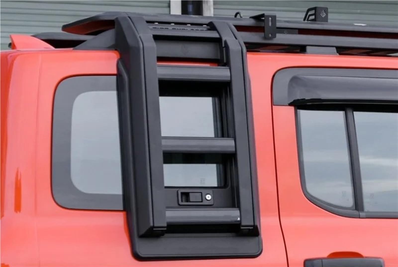 Dachgepäckträger Auto Dachreling Auto Dachträger Gepäck Fracht Träger Halterung Auto 4x4 Off-Road LKW Rack Und Seite Leiter Für Tank 300 Dachrelings(Schwarz) von Kdbcet