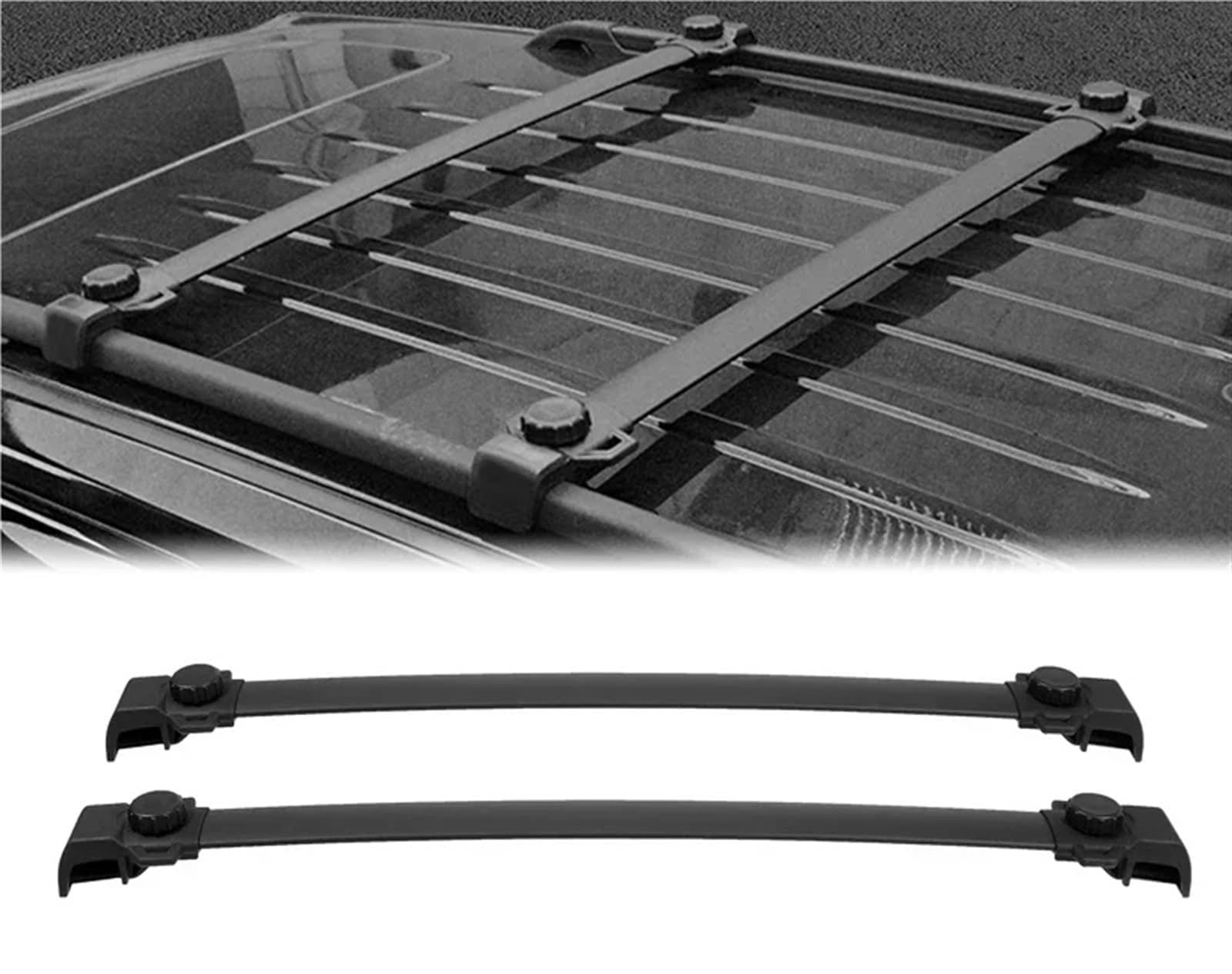 Dachgepäckträger Auto Dachträger Querstangen Auto Dach Kanu Kajak Gepäckträger Rack Halter Für Jeep Für Renegade 2015 2016 2017 2018 2019 2020 2021 2022 2023 Dachrelings von Kdbcet