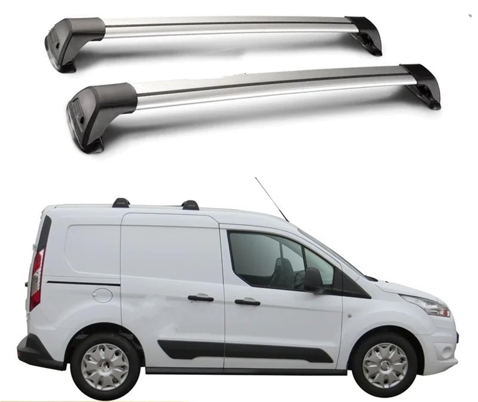 Dachgepäckträger Auto Feste Punkt Auto Dach Bar Legierung Gürtel Schloss Corss Rack Für Ford Für Transit Für Connect 4 Dr Van 2014 2015 2016 2017 2018 2019 2020 Dachrelings von Kdbcet