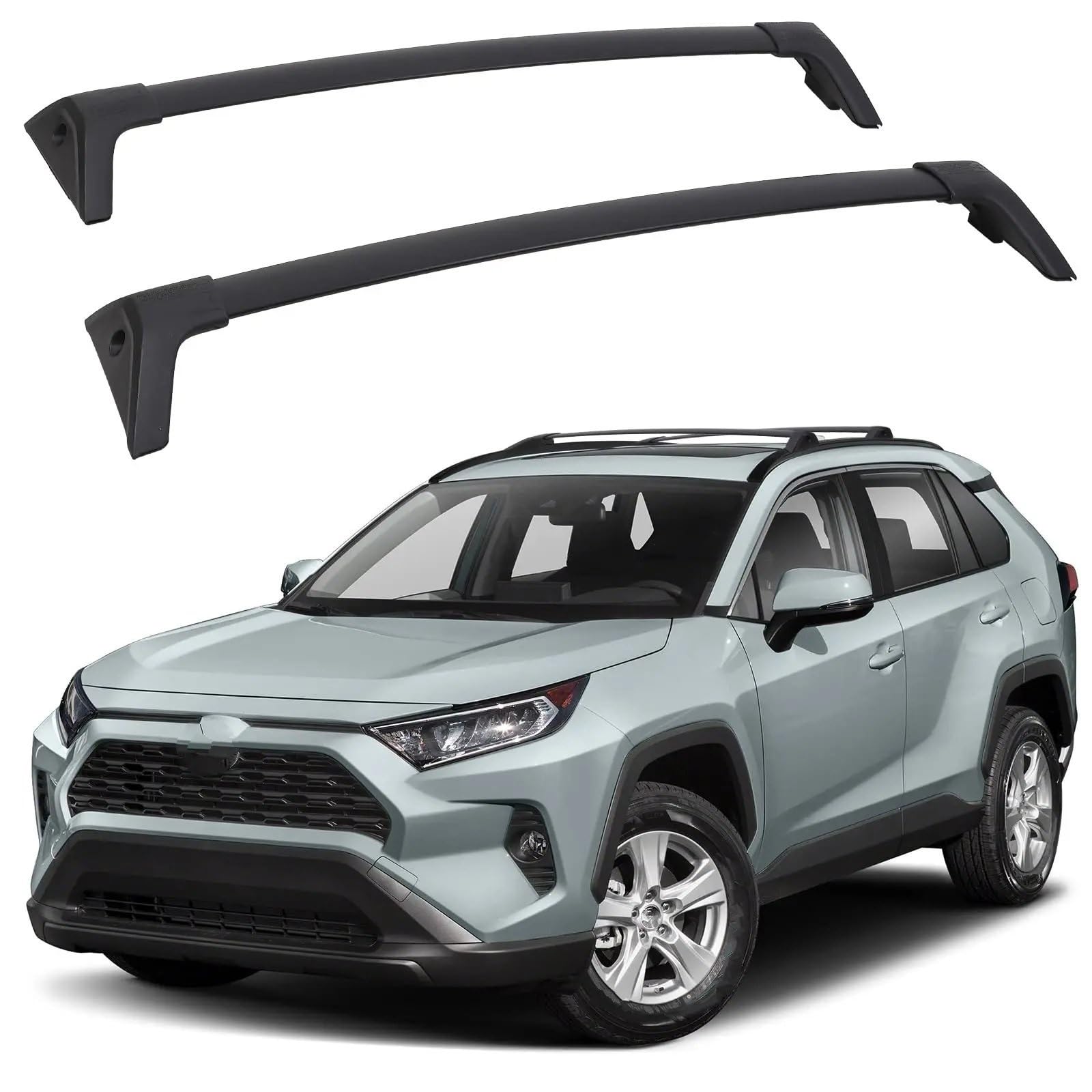 Dachgepäckträger Auto Für Toyota Für RAV4 2019 2020 2021 2022 2023 2024 Dachträger Kreuzstangen Aluminium Gepäckträger Kajaks Fahrrad Kanus Kreuzstangen Halter Dachrelings von Kdbcet