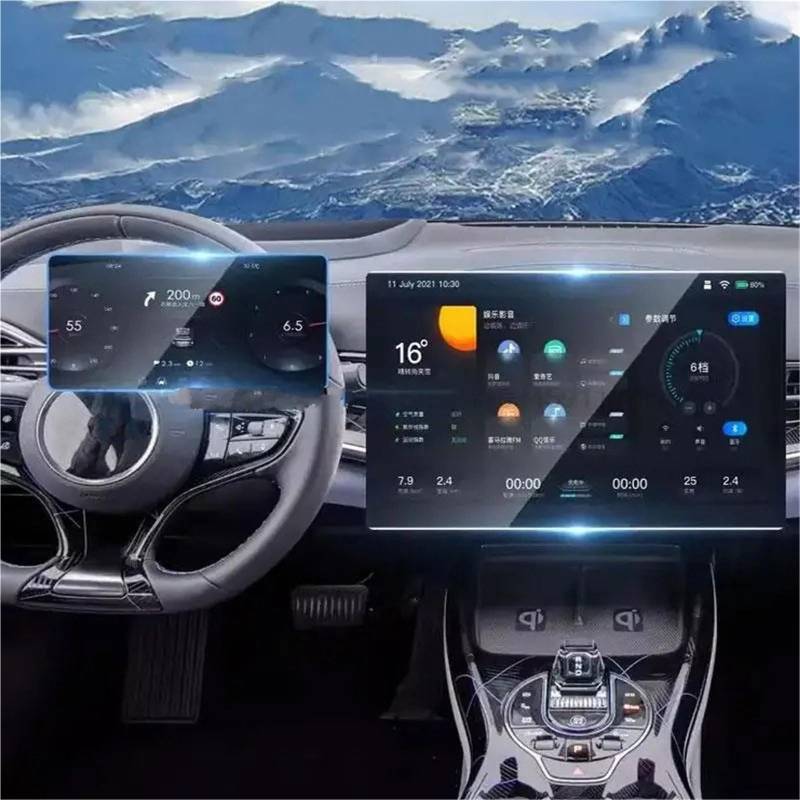 GPS-Displayschutz Für BYD Für Dichtung 2023 15,6 Zoll Auto GPS Navigation Und Instrument Anti-Scratch Zubehör Gehärtetem Glas Screen Protector Film Auto-Displayschutz von Kdbcet