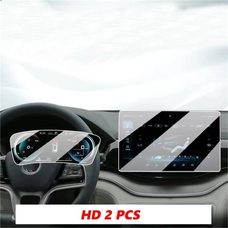 GPS-Displayschutz Für BYD Für Seal U Für Sealion 6 Dm-ich 2024 2025 Auto Infotainment Radio GPS Navigation Instrument Gehärtetem Glas Screen Protector Film Auto-Displayschutz(12.8 inches) von Kdbcet