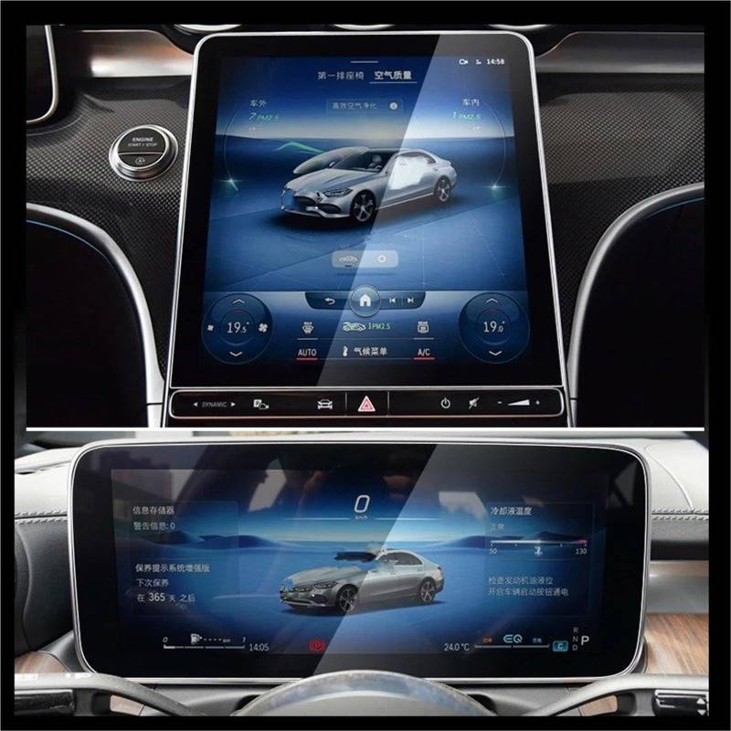 GPS-Displayschutz Für Benz Für C-klasse Für W205 Für W204 Für W206 2021 2022 Auto GPS Navigation Film LCD Bildschirm Gehärtetem Glas Schutz Film Auto-Displayschutz(B) von Kdbcet